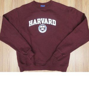 HARVARD CRIMSON CREWNECK COTTON/POLY SWEATSHIRT TEAM COLORS MEDIUM, M